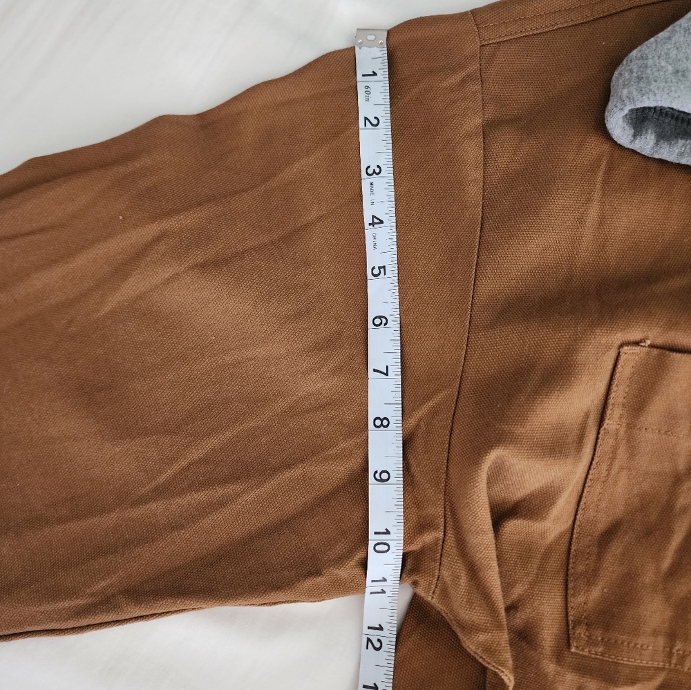 Mens's Wrangler Brown Button-Up Jacket With Hood - image 7